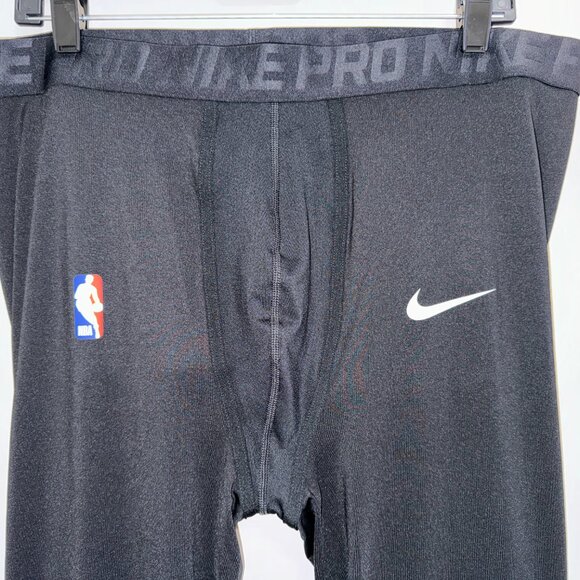 Nike Pro NBA Team Player Issue Hyperstrong Padded 3/4 Tights Mens 3XL AA0756-010 - Picture 3 of 8